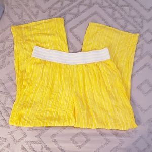 Cato Sz 22/24 Yellow Striped Palazzo Pants